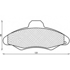 430216171056 MAGNETI MARELLI Комплект тормозных колодок, дисковый тормоз