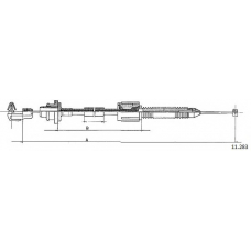 11.0283 CABOR Тросик газа