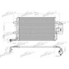 PRS1069 PATRON Конденсатор, кондиционер