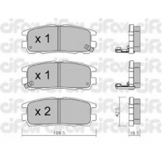 822-358-0 CIFAM Комплект тормозных колодок, дисковый тормоз