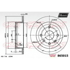 865015.6980 MAXTECH Тормозной диск