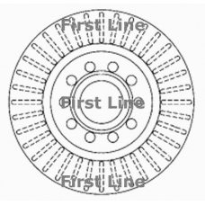 FBD1324 FIRST LINE Тормозной диск