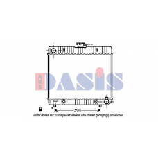 120041N AKS DASIS Радиатор, охлаждение двигателя