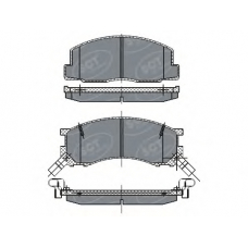 SP 262 PR SCT Комплект тормозных колодок, дисковый тормоз