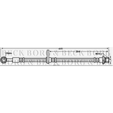 BBH7748 BORG & BECK Тормозной шланг