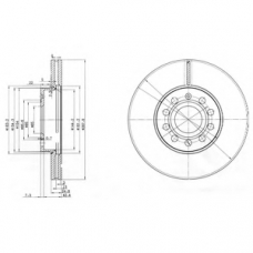 BG3833C DELPHI Тормозной диск