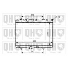 QER2545 QUINTON HAZELL Радиатор, охлаждение двигателя