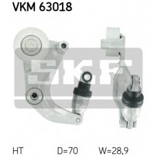 VKM 63018 SKF Натяжной ролик, поликлиновой  ремень