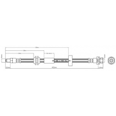 VBJ642 MOTAQUIP Тормозной шланг