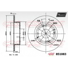 851083.6980 MAXTECH Тормозной диск