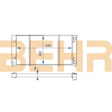 2109111 BEHR Radiator