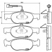 P 23 057 BREMBO Комплект тормозных колодок, дисковый тормоз