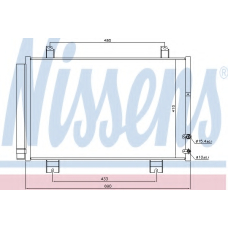 940365 NISSENS Конденсатор, кондиционер