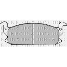 BBP1293 BORG & BECK Комплект тормозных колодок, дисковый тормоз