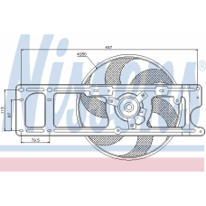 85518 NISSENS Вентилятор, охлаждение двигателя