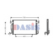 062370N AKS DASIS Конденсатор, кондиционер