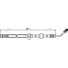 HOS3575 APEC Тормозной шланг