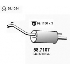 58.7107 ASSO Глушитель выхлопных газов конечный