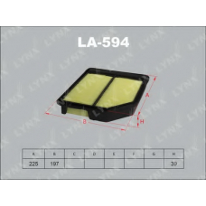LA594 LYNX La-594 фильтр воздушный honda civic 1.8 05>/fr-v 1.8 07>