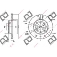 BD1044 DJ PARTS Тормозной диск