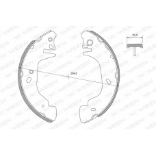 152-2412 WEEN Комплект тормозных колодок