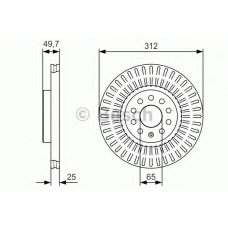 0 986 479 C29 BOSCH Тормозной диск