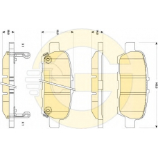6135079 GIRLING Комплект тормозных колодок, дисковый тормоз