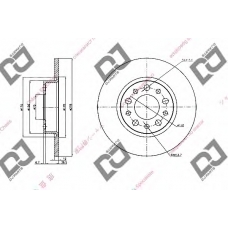 BD1936 DJ PARTS Тормозной диск