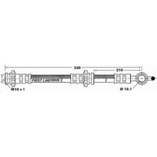 FBH6291 FIRST LINE Тормозной шланг