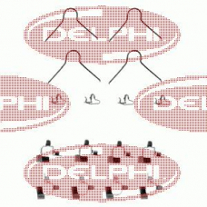 LX0146 DELPHI Комплектующие, колодки дискового тормоза