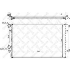 10-25205-SX STELLOX Радиатор, охлаждение двигателя