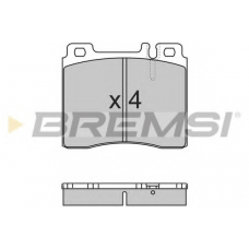 BP2657 BREMSI Комплект тормозных колодок, дисковый тормоз
