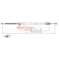 11.6597 METZGER Трос, стояночная тормозная система