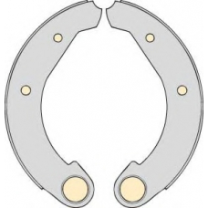 K501904 MGA Комплект тормозов, барабанный тормозной механизм