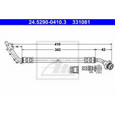 24.5290-0410.3 ATE Тормозной шланг