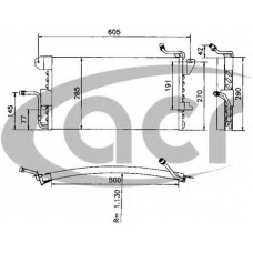 300405 ACR Конденсатор, кондиционер