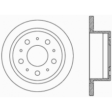 BDA2386.10 OPEN PARTS Тормозной диск