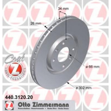 440.3120.20 ZIMMERMANN Тормозной диск