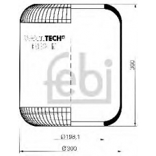 15001 FEBI Сильфон пневматической рессоры