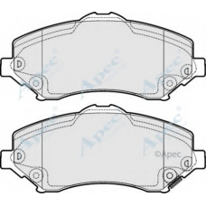 PAD1700 APEC Комплект тормозных колодок, дисковый тормоз