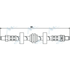 HOS3213 APEC Тормозной шланг