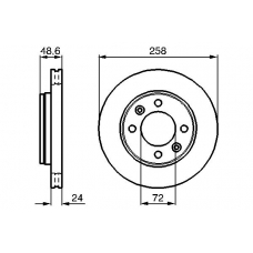 0 986 479 008 BOSCH Тормозной диск