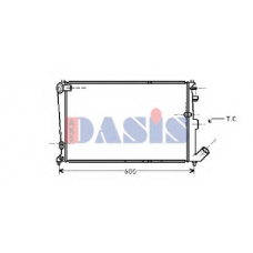 060670N AKS DASIS Радиатор, охлаждение двигателя