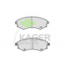 35-0265 KAGER Комплект тормозных колодок, дисковый тормоз