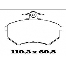 BL1122A3 FTE Комплект тормозных колодок, дисковый тормоз