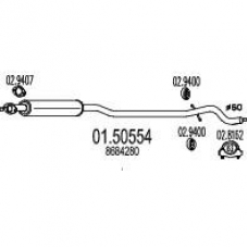 01.50554 MTS Средний глушитель выхлопных газов