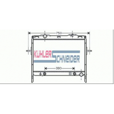 5200261 KUHLER SCHNEIDER Радиатор, охлаждение двигател