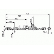 1 987 476 754 BOSCH Тормозной шланг