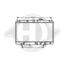 8529005 DIEDERICHS Радиатор, охлаждение двигателя