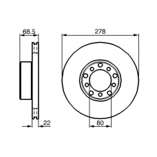 0 986 478 061 BOSCH Тормозной диск